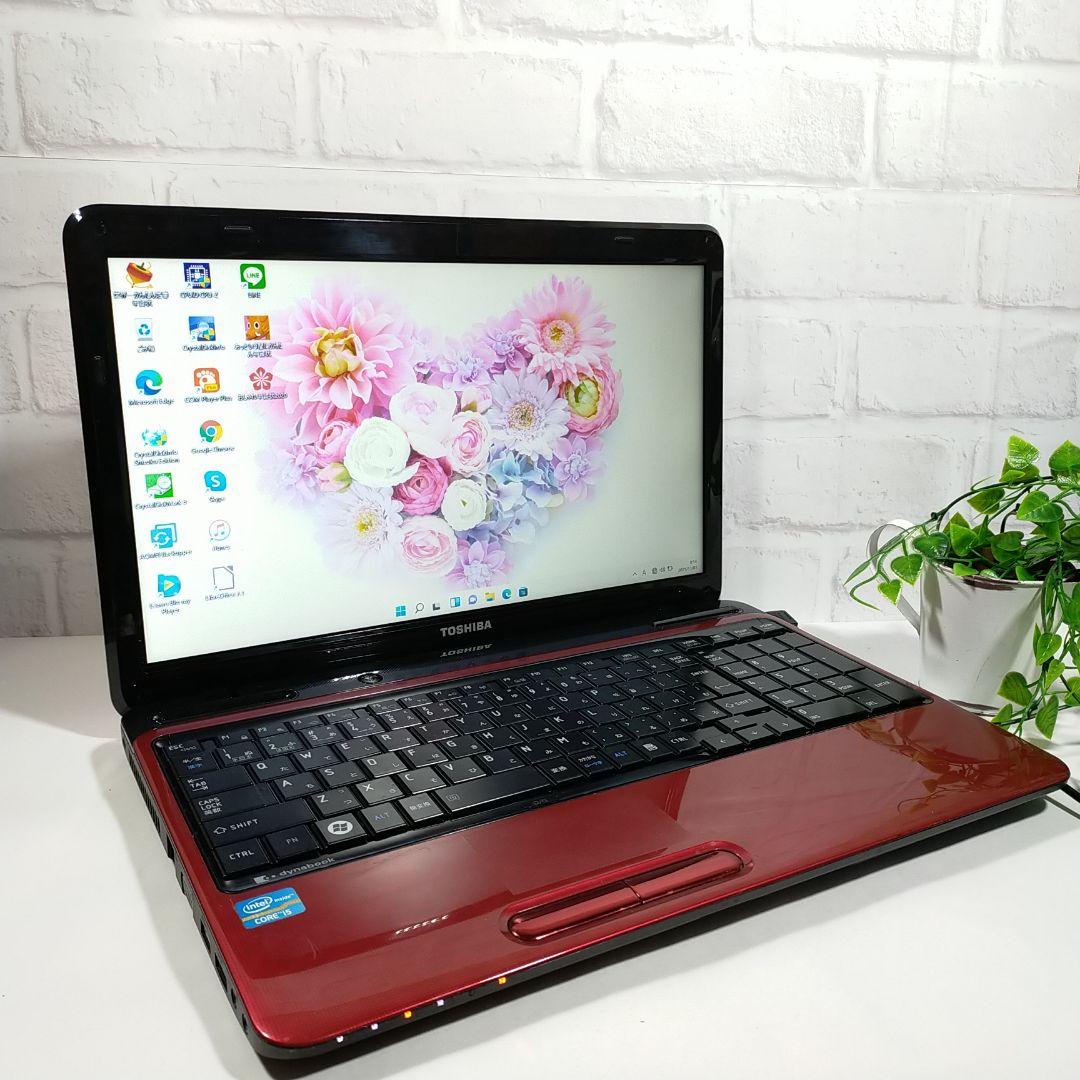 Core i5赤すぐに使えるネットや事務作業初心者おすすめノートパソコン TbRdF-m63877381477 国産超特価