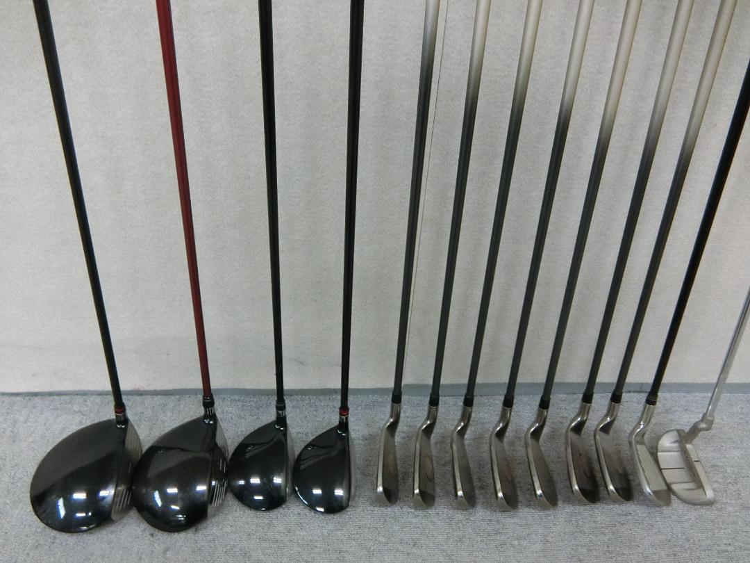 b374 初心者 ヨネックス 等メンズゴルフクラブ１３本セット※Ｄｒ２本入り