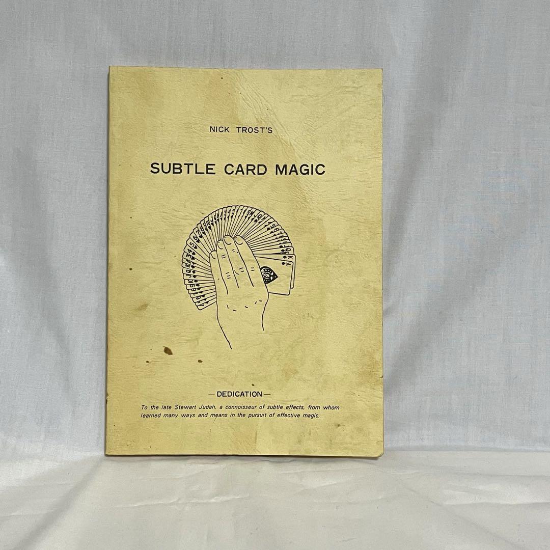 【絶版】SUBTLE CARD MAGIC ユニコン出版 マジック 手品