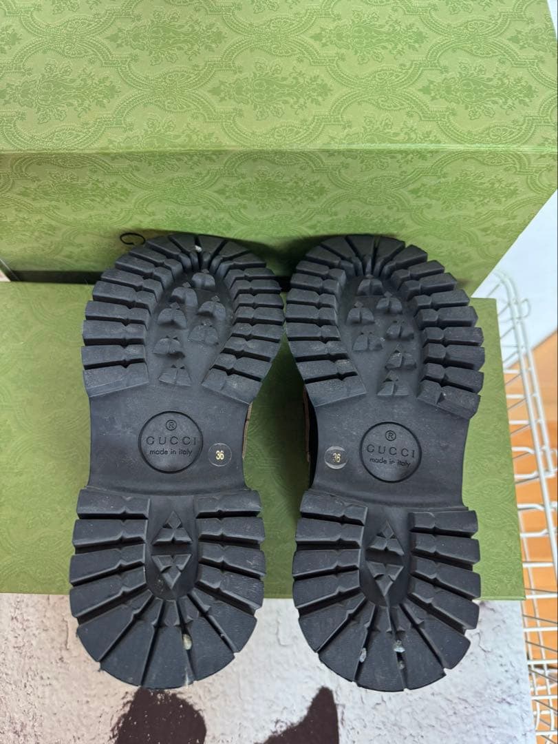 GUCCI厚底ホースビットブラックレザーローファー GUCCI厚底ホースビットブラックレザーローファー