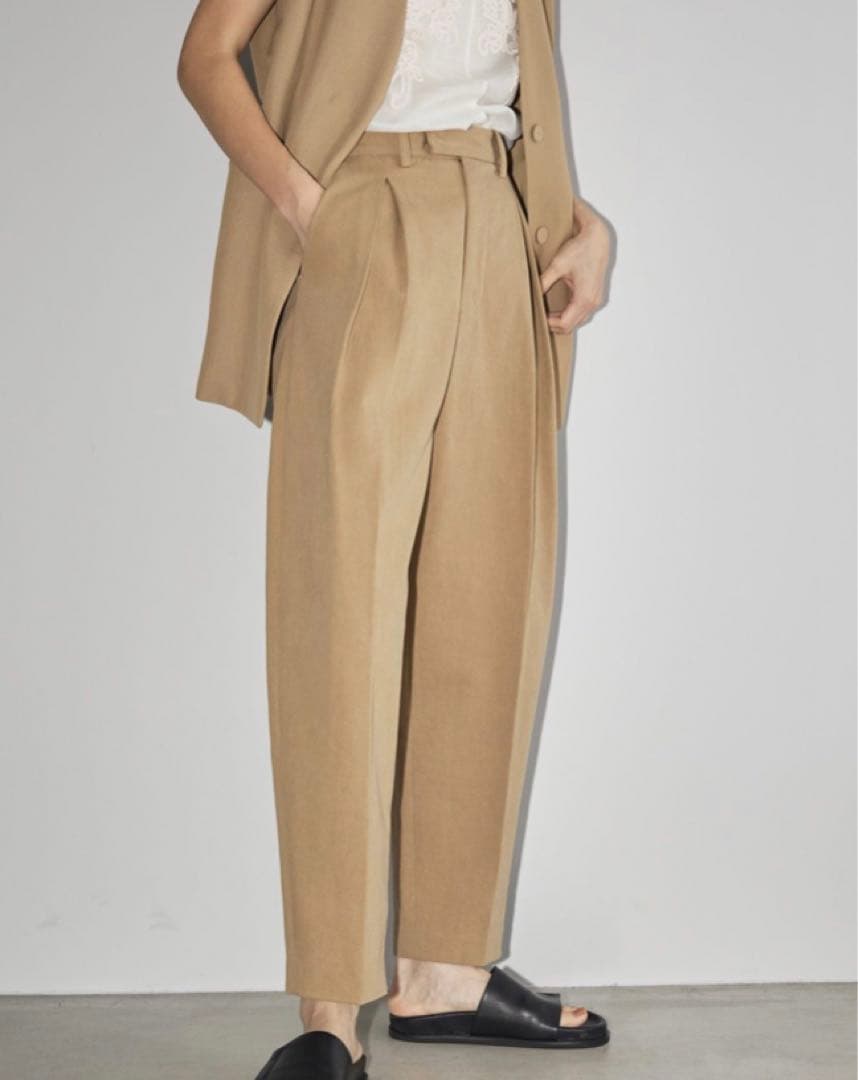 期間限定送料無料 チェックタックパンツ 新品 最終値下!【新品タグ付