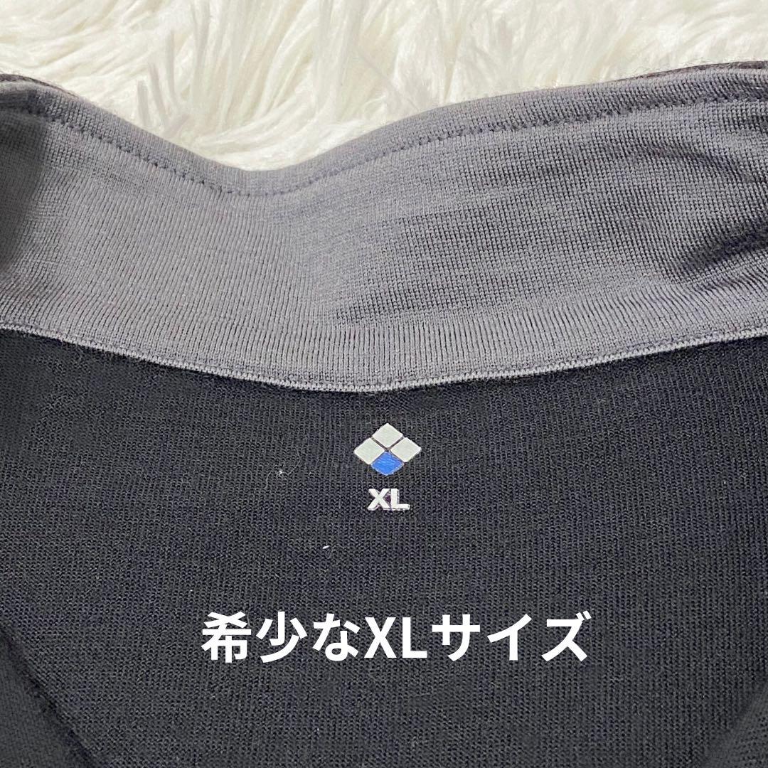 ほぼ新品　モンベル　スーパーメリノウール アクションジップネック　黒　ＸＬ
