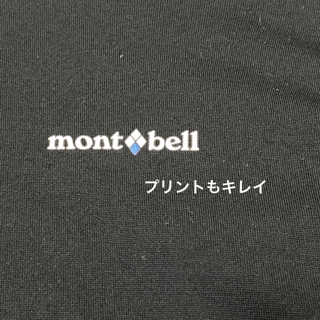 ほぼ新品　モンベル　スーパーメリノウール アクションジップネック　黒　ＸＬ