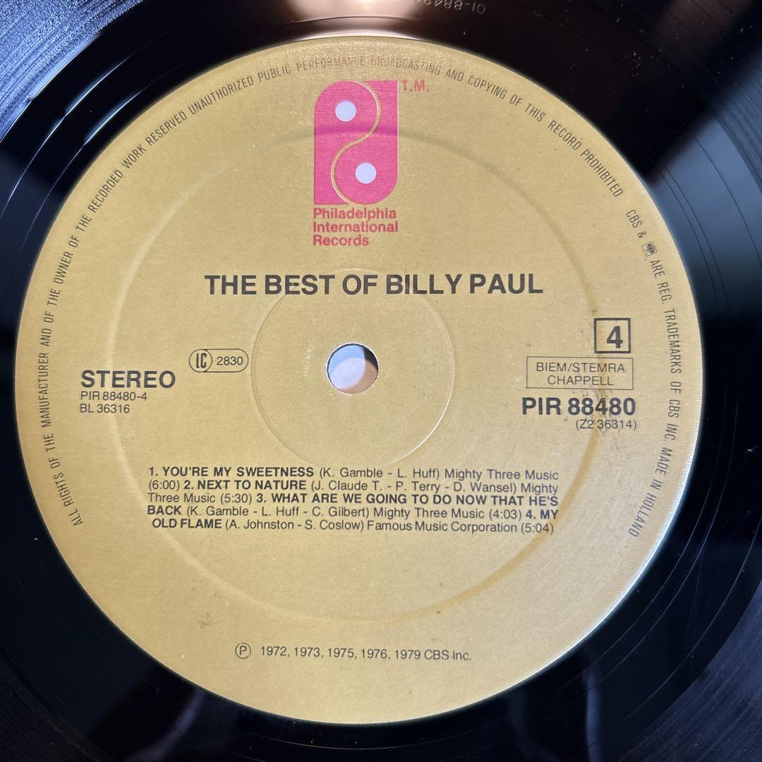 洋楽 Billy Paul The Best Of Billy Paul 2LP