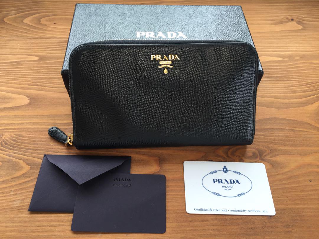 【PRADA】ラウンドファスナー長財布 #箱付き#送料無料