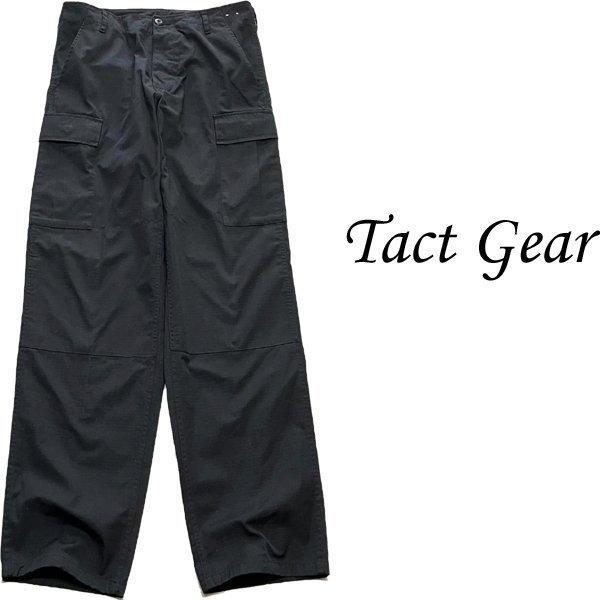 米軍スタイルTact Gear黒カーゴパンツ古着メンズS/Lレディー348412