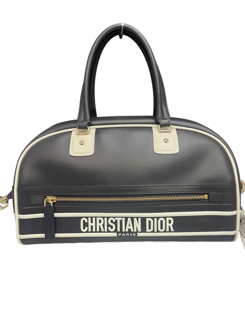 ディオール ボーリングバック ボストン ネイビー 2way目立った傷や汚れなし