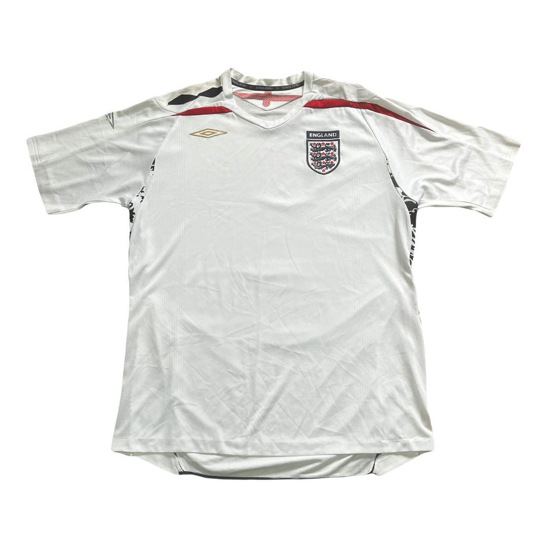 90sy2k OLD UMBRO England サッカーシャツ TEE 白
