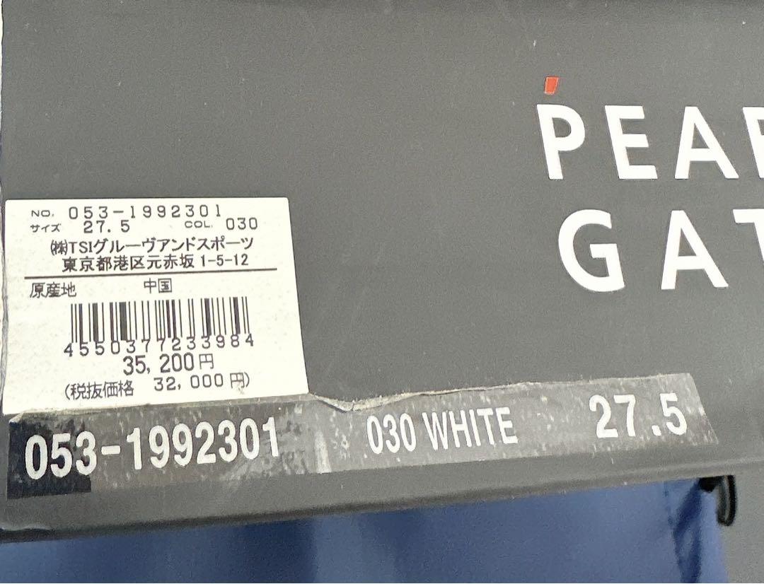 新品 ★PEARLY GATES 27.5 シューズ ミドルカット スパイク 白