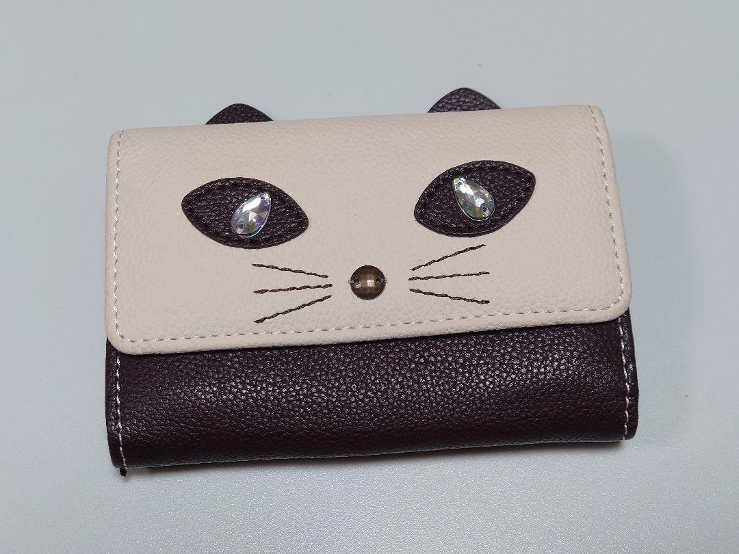 猫柄 コンパクト 財布 カードケース