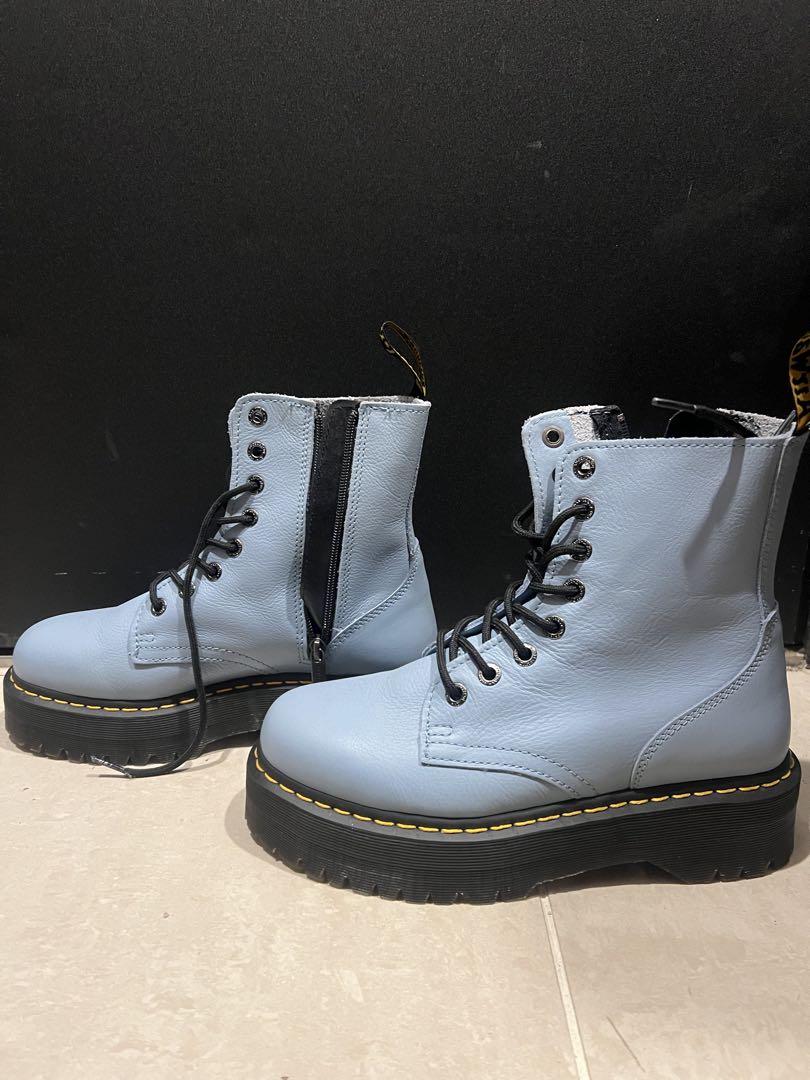 【Dr.Martens】JADON 8ホールブーツ UK8 水色【27cm】