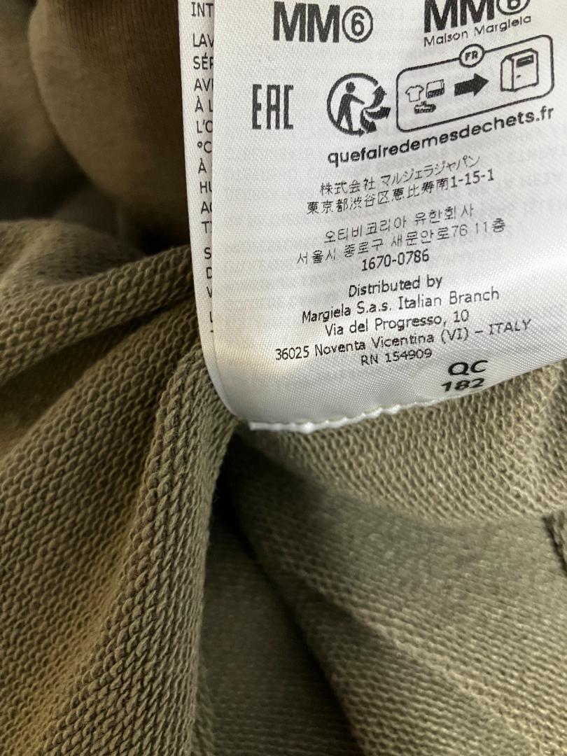新品 S 24aw メゾン マルジェラ MM6 ブランドロゴパーカー 17671