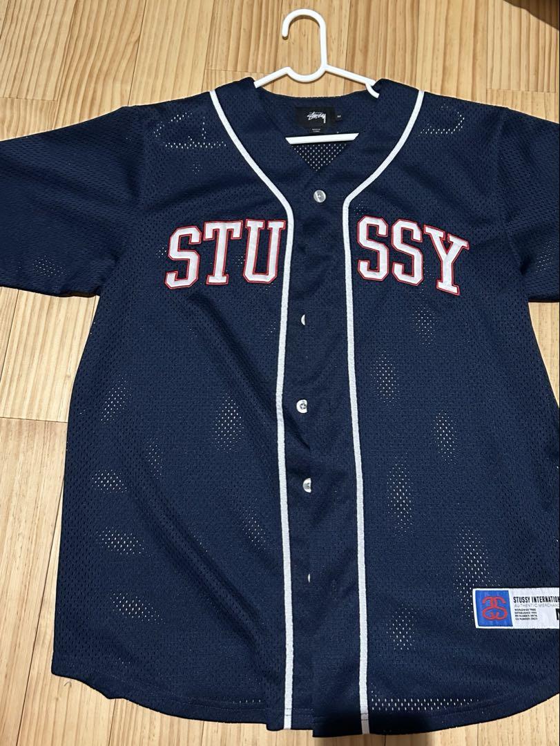 STUSSY メッシュ ベースボールシャツ STUSSY メッシュ ベースボールシャツ ステューシー STUSSY