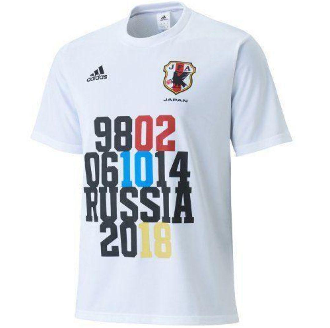 好評 新品 adidas 限定3800 L 突破記念Tシャツ W杯 サッカー日本代表 ウェア