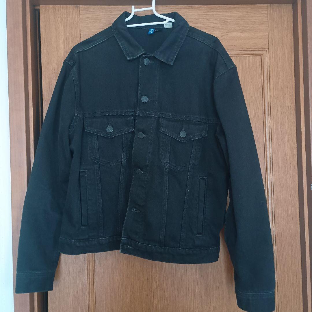 激レア H&M ブラックデニムジャケット ポスト・マローン コラボ 激レア H&M ブラックデニムジャケット ポスト・マローン コラボ