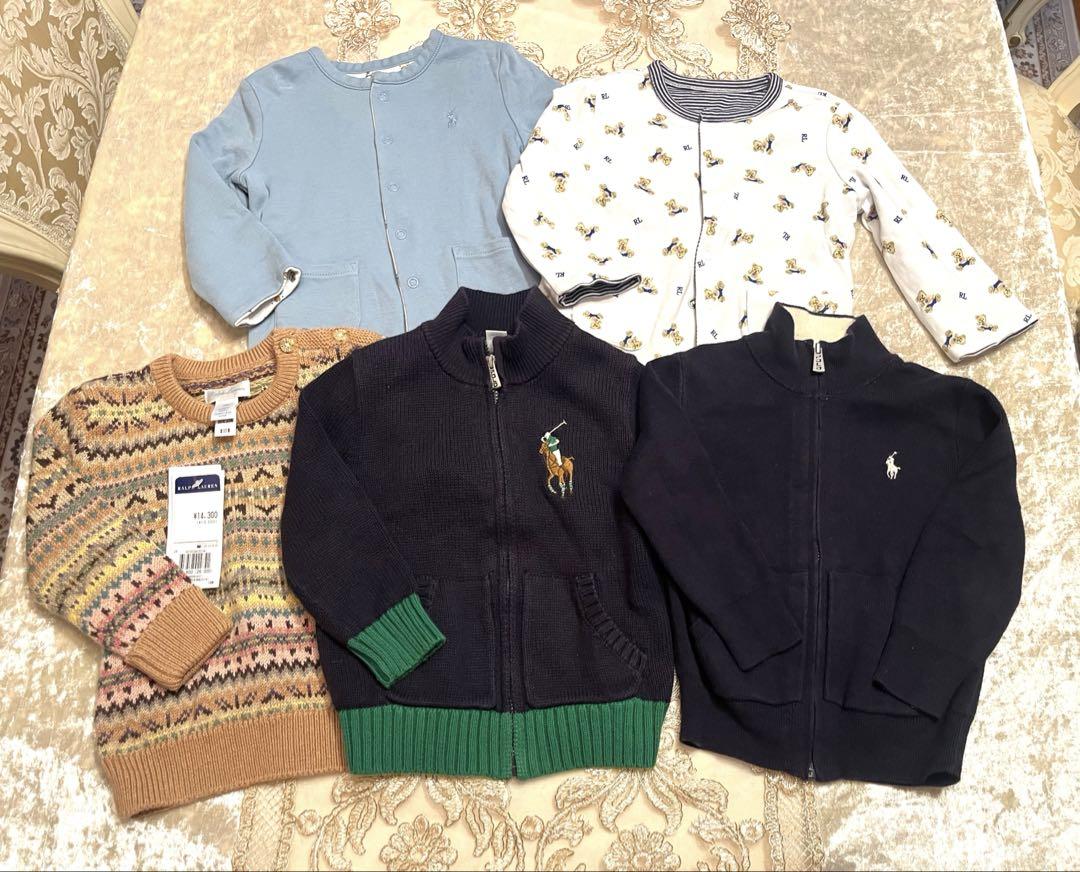 格安saleスタート ボ 秋冬 9点 ミキハウス ラルフローレン 18m 80 男の子 ベビー 85 トップス