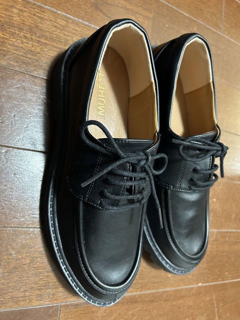 黒 デッキシューズ Mサイズ（24.5〜25cm）
