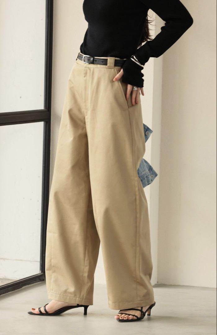 【2024SS】JOURNAL STANDARD チノコクーンパンツ ベージュ 在庫 処分 セールファッション - 【2024SS】JOURNAL STANDARD TC