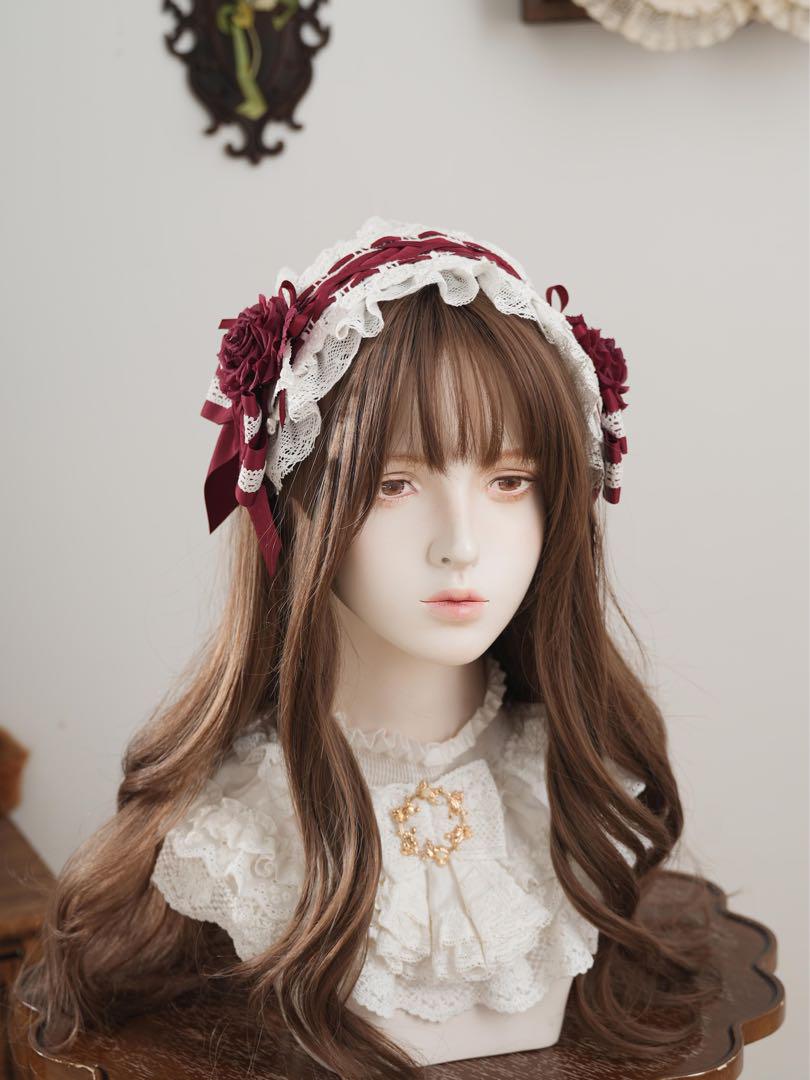 ローズ・レディ ヘッドドレス 星箱works ワイン レッド
