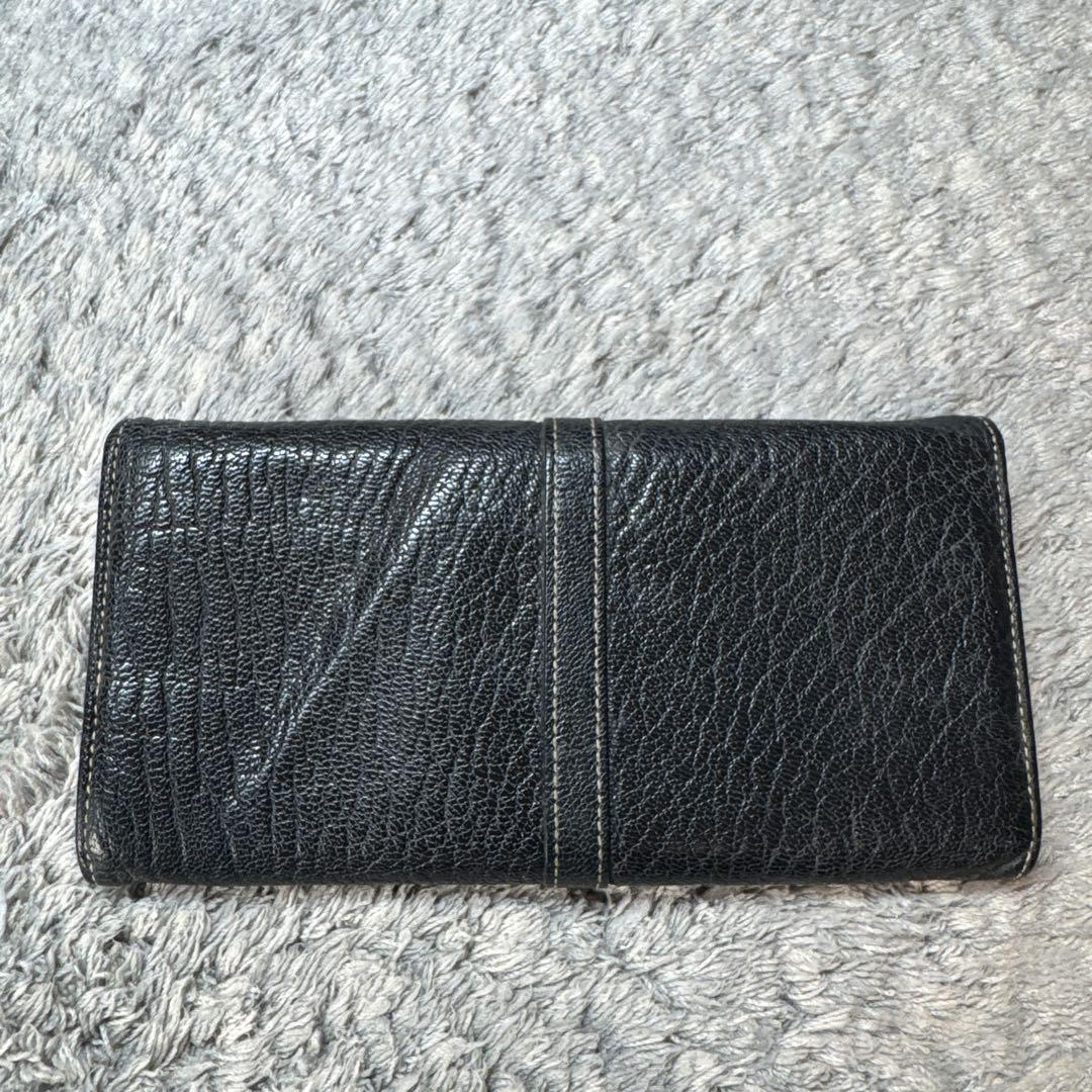 Salvatore Ferragamo フェラガモ 長財布 ブラック レザー - メルカリ