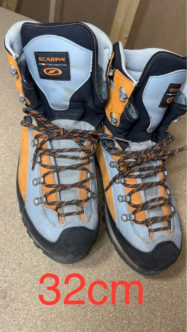 SCARPA 登山靴 32cm オレンジ/グレー