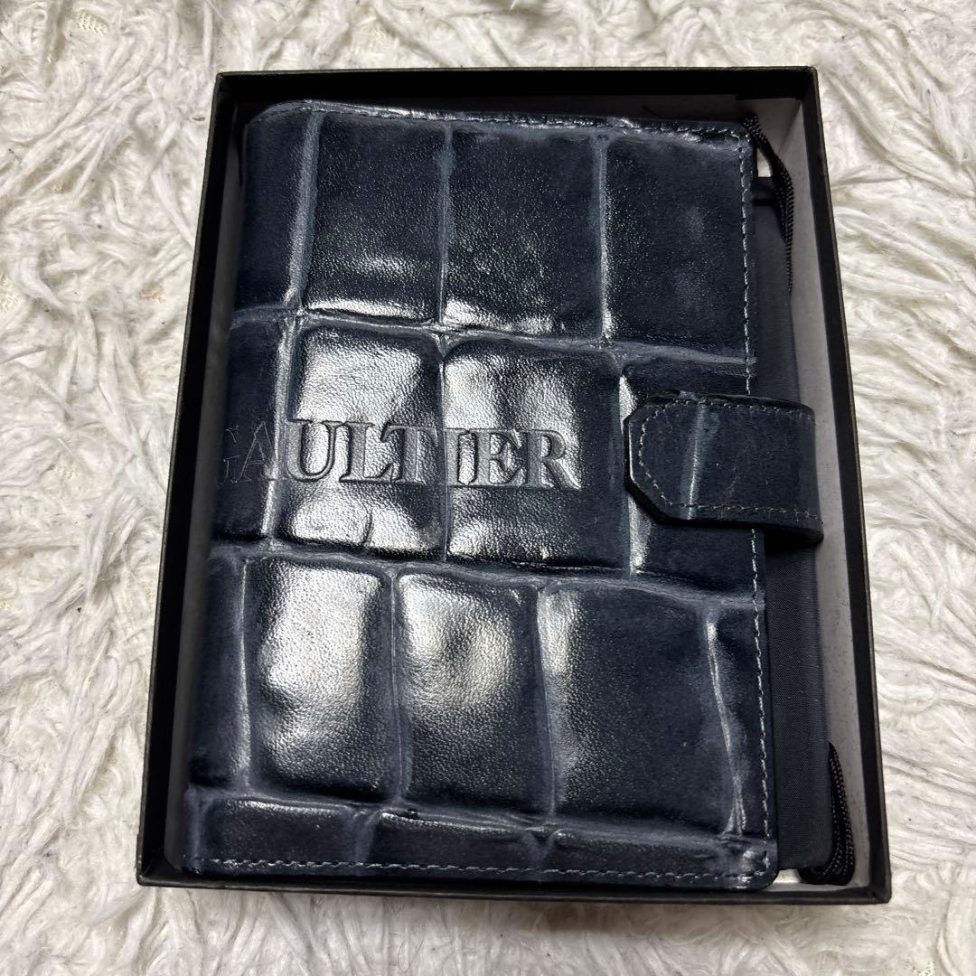 ◎箱付き未使用保管品 ジャンポールゴルチエ クロコ型押し システム手帳 y2k