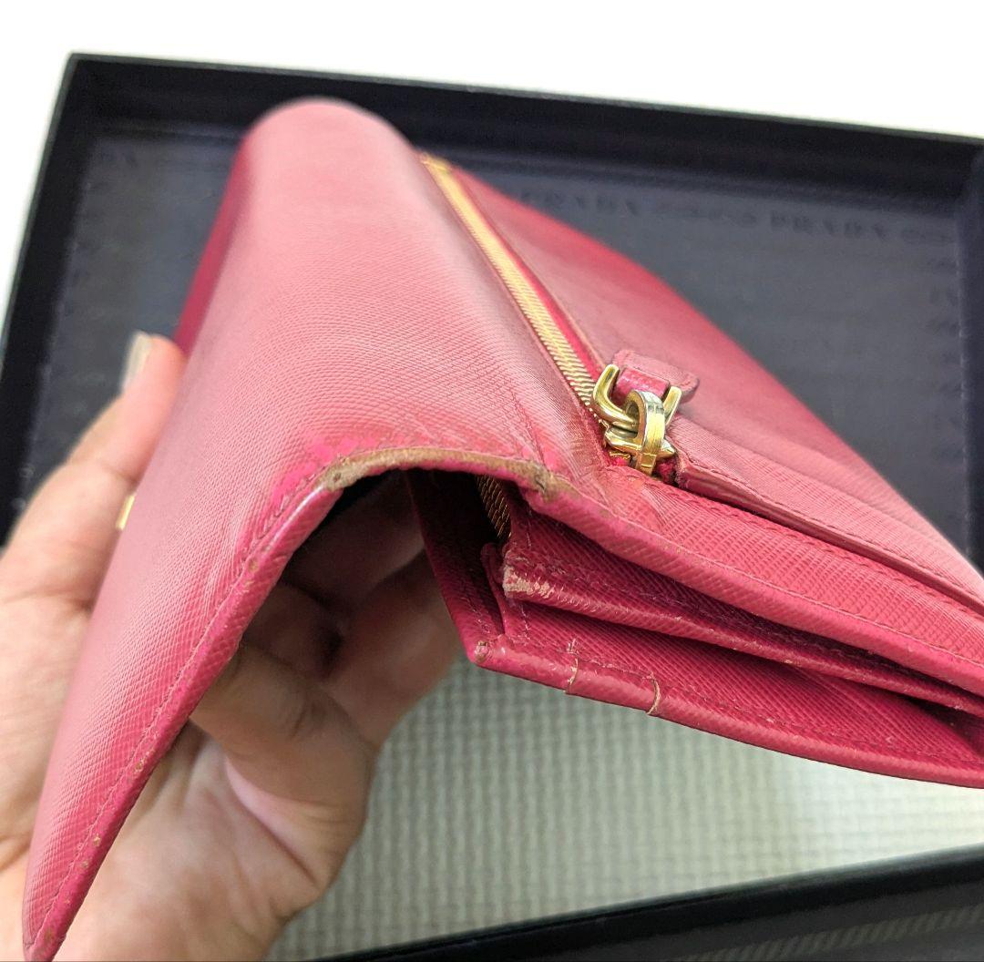 PRADA プラダ 長財布 サフィアーノ レザー ピンク SAFFIANO（PRADA） プラダ 長財布 サフィアーノ レザー ピンク