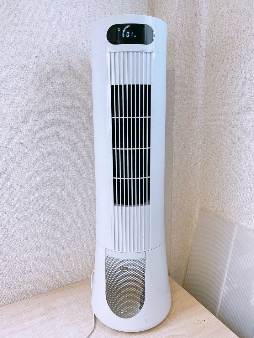 通電OK 完売品 22年製 スリムタワー冷風扇 スリーアップ 扇風機 本体のみ
