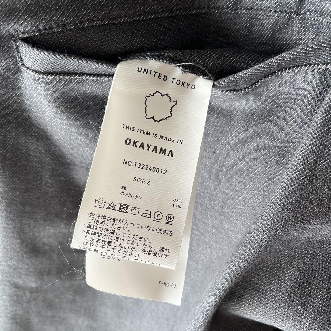 新品 UNITED TOKYO 14ozモンスターストレッチテーパードデニム 2