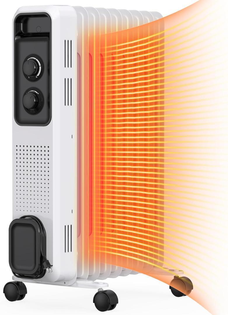 電気ヒーター　オイルヒーター 8畳~10畳 暖房器具 ヒーター　ダイヤル