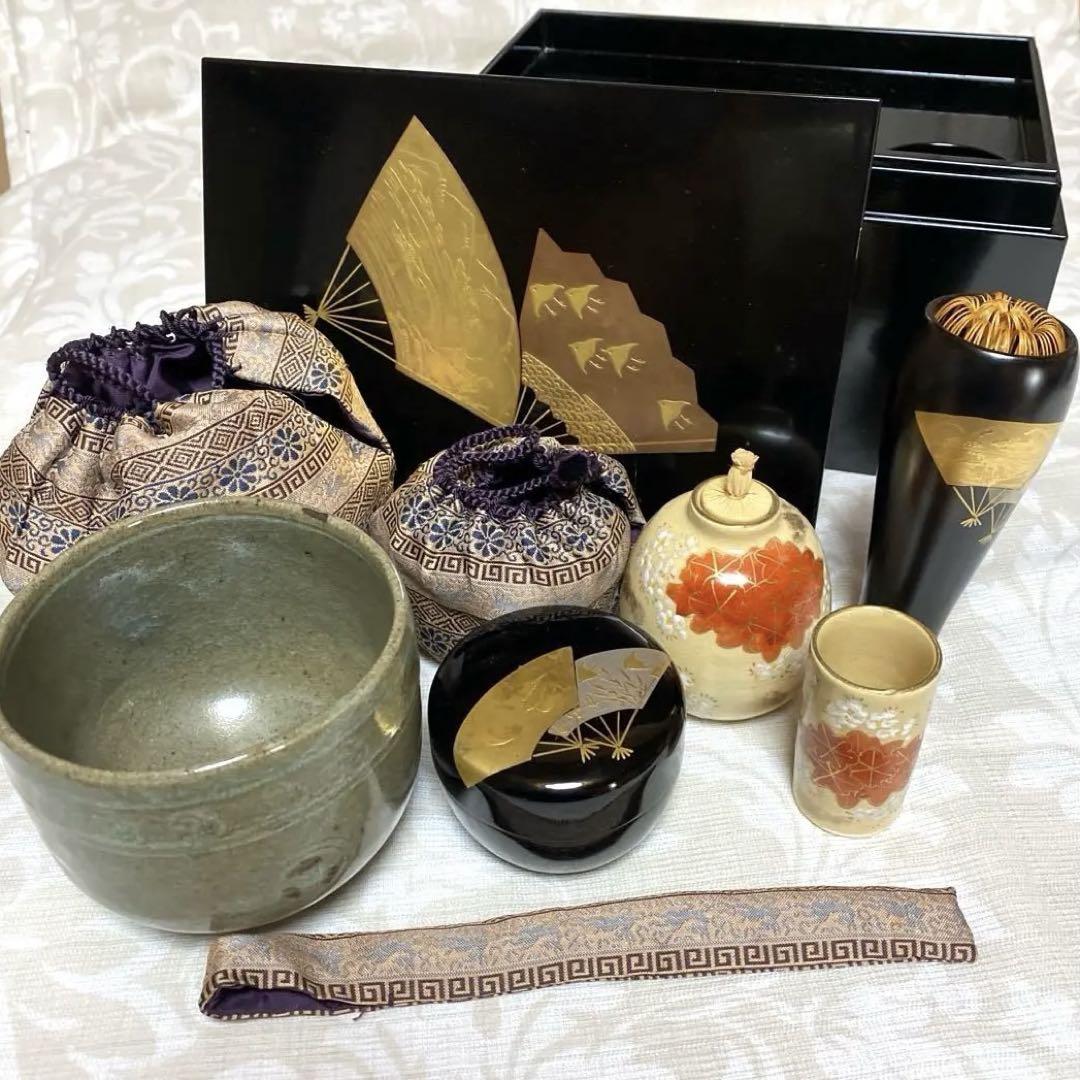 茶道具 茶箱 茶杓 茶碗 茶筅など 一式