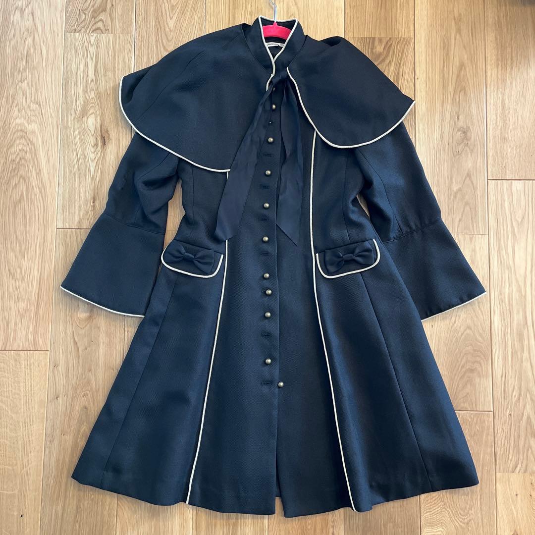 Innocent World ネイビー フリルコートM Innocent World