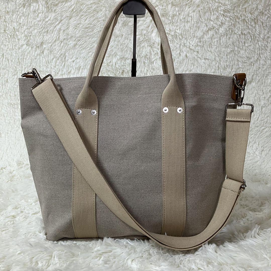 【送料0円】 美品⭐️犬印鞄製作所 リネン トートバッグ ショルダーバッグ バッグ