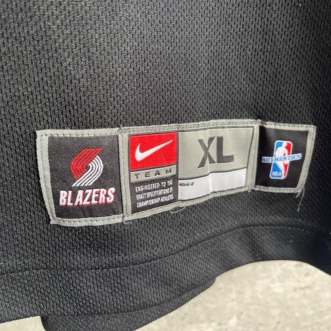 90s 00s ナイキ NBA ブレイザーズ ハーフジップウォームアップジャージ