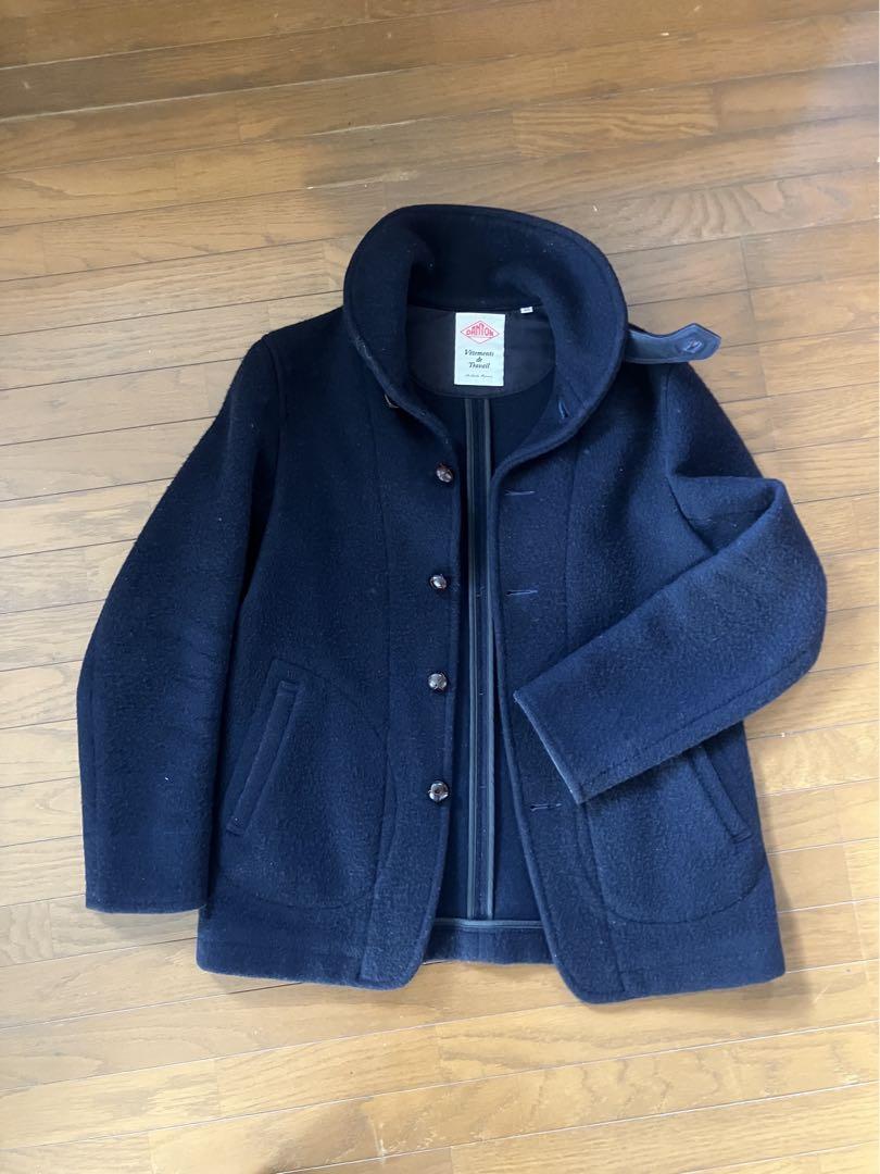 DANTON ピーコート ウール 42 ネイビー