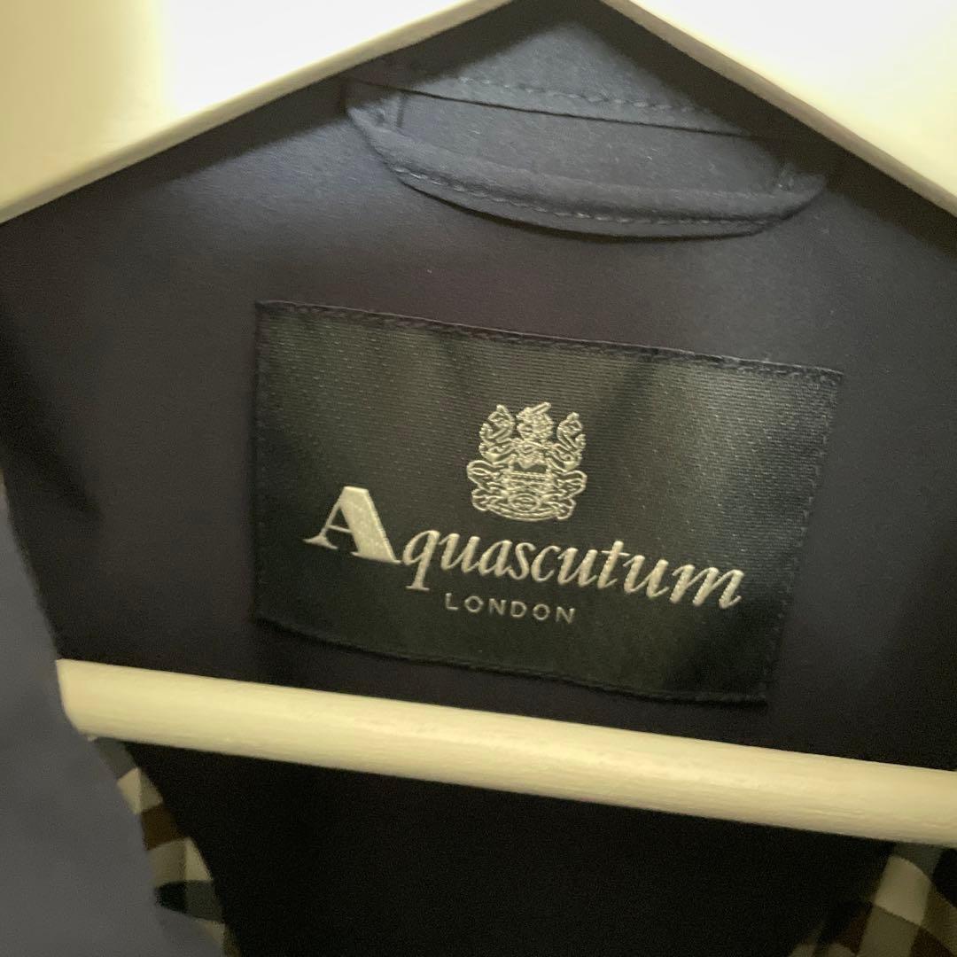 Aquascutum フィールドスタンド ジャケット 38 ネイビー 中古