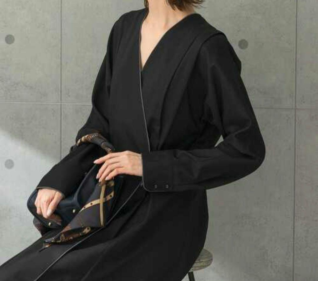 カシュクールパイピングワンピース