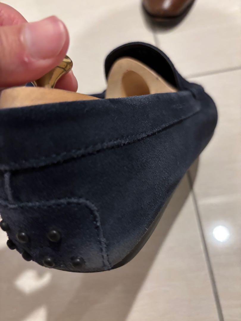 TOD'S ネイビースエード ドライビングシューズ