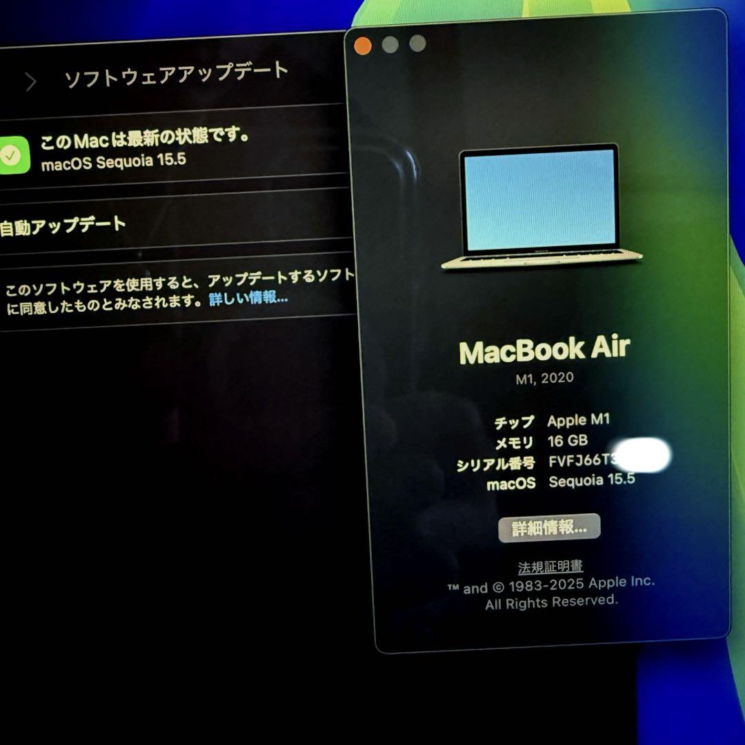 美品 M1 Macbook Air 13インチ メモリ16GB UK配列 英国 - メルカリ