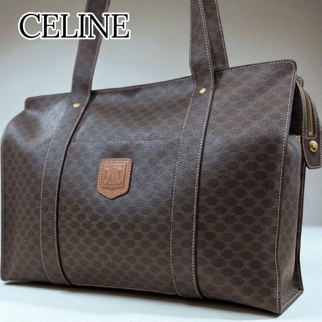 極美品】CELINE トートバッグ マカダム柄 オールドセリーヌ
