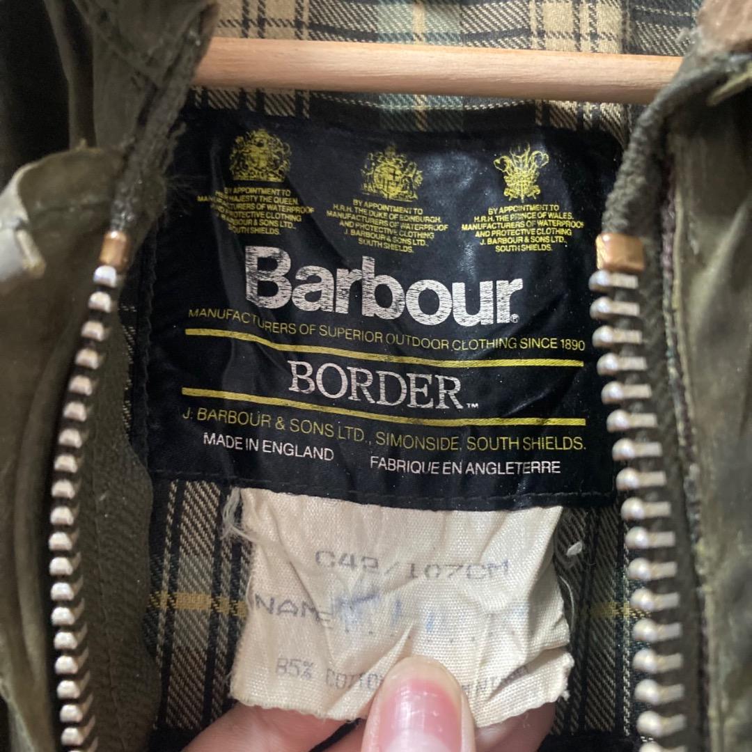 90s Barbour Border ワックスジャケット C42 バブアー