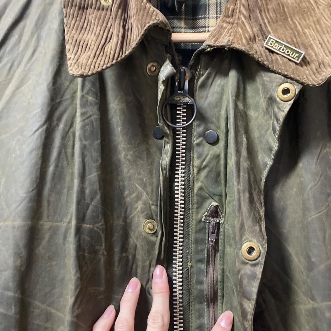 90s Barbour Border ワックスジャケット C42 バブアー
