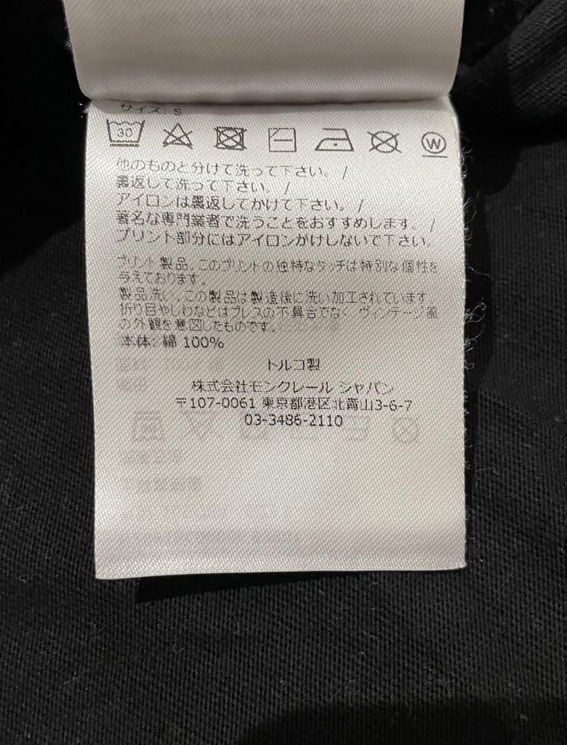 【極美品】モンクレール　大人気モデルTシャツ　ブラック　S
