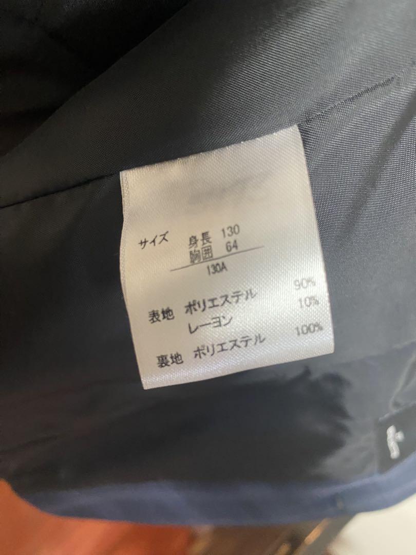 卒園式用130 男の子 スーツセット ベストワイシャツ革靴付き