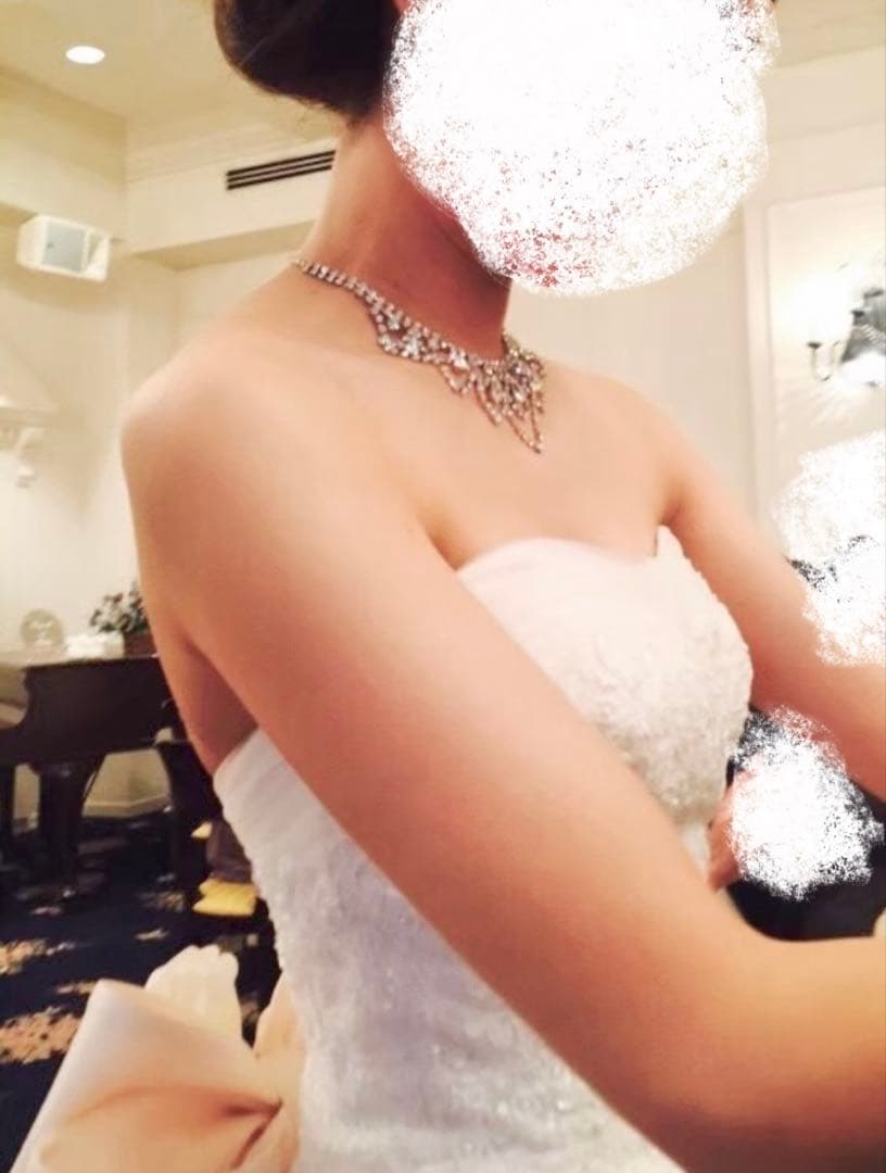 ホワイト ピンク Aライン ウェディングドレス ホワイト ピンク Aライン ウェディングドレス