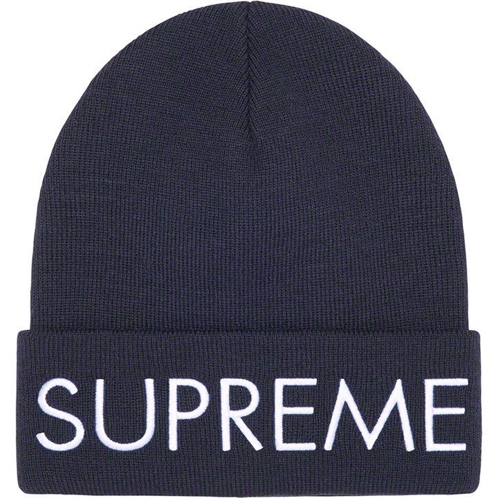 Supreme 2022FW capital beanie navy 新品