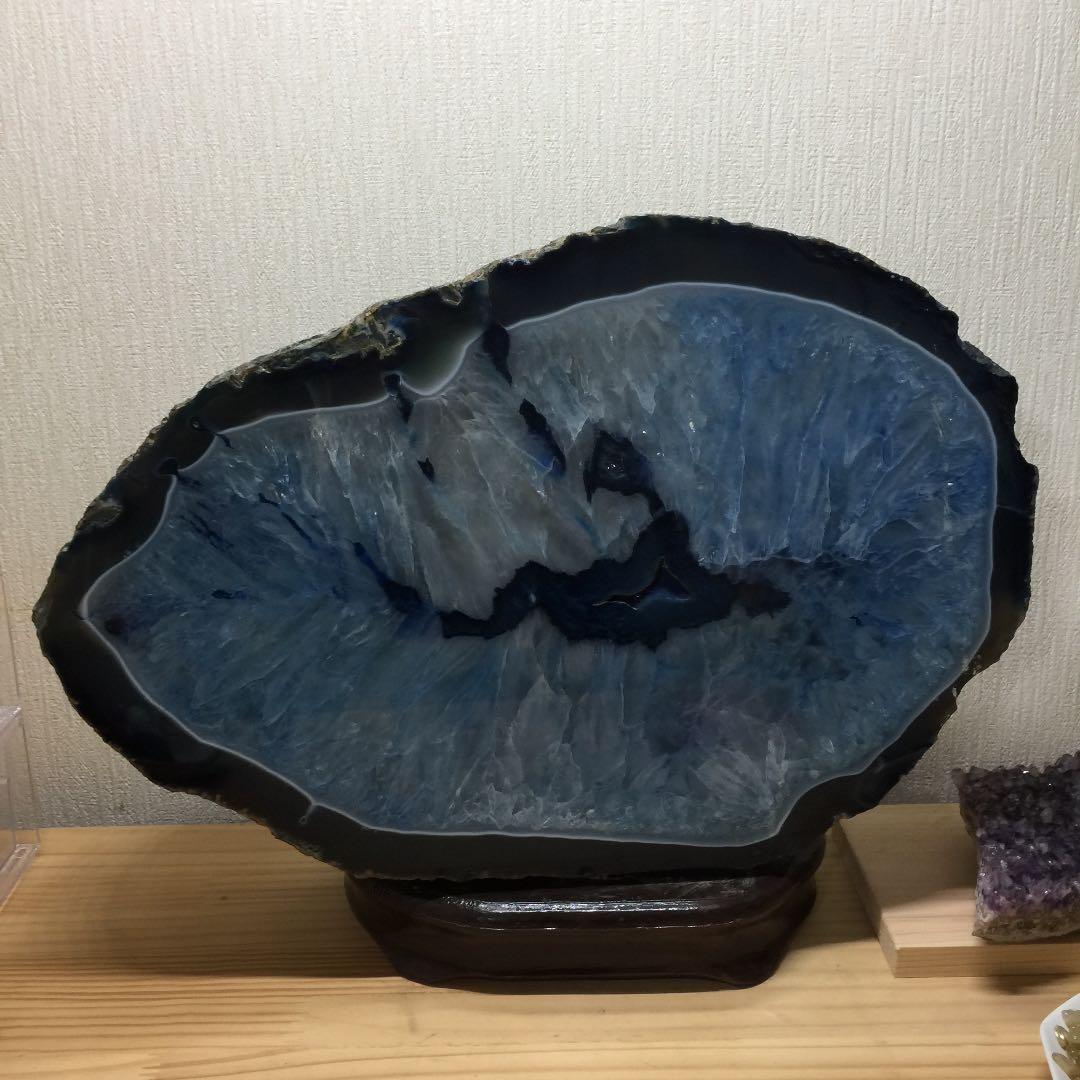 青い石 自然、観賞石