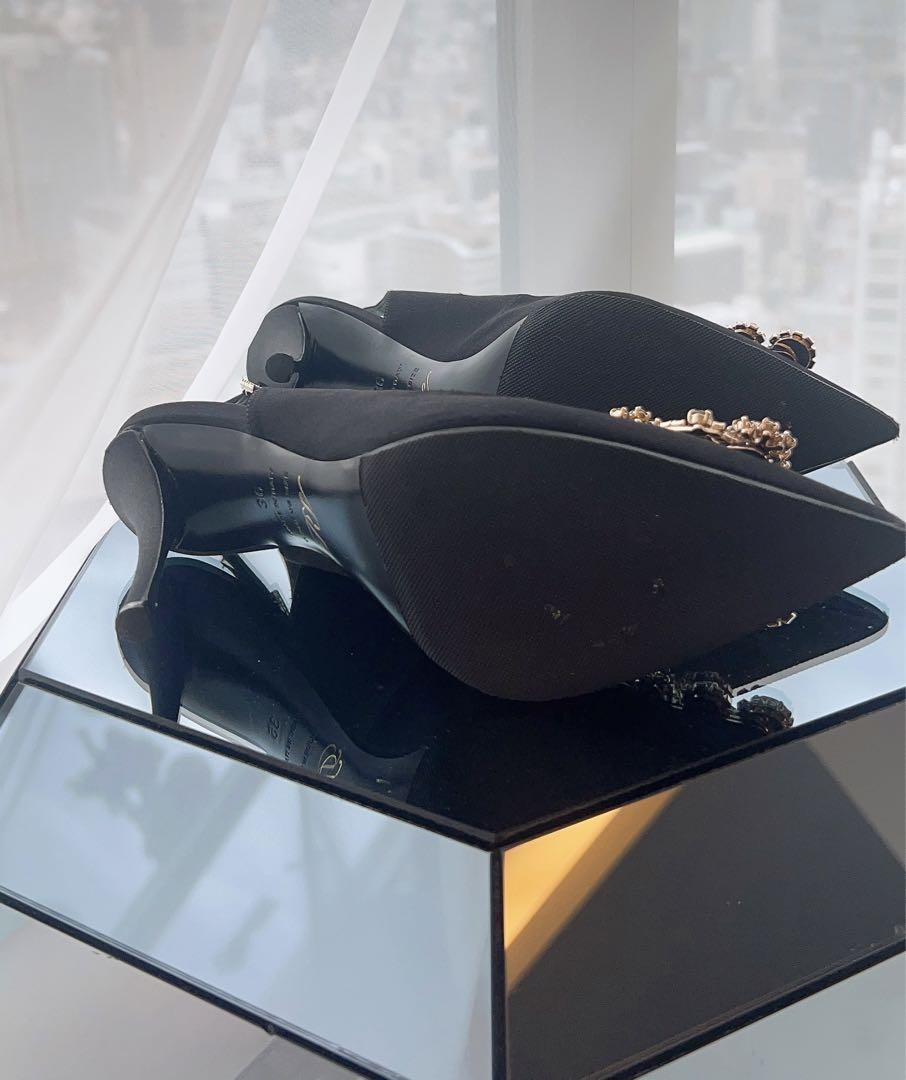 Roger Vivier ロジェヴィヴィエ rv パンプス ストラップ サテン