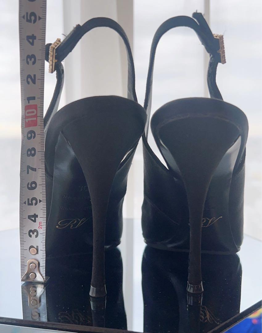 Roger Vivier ロジェヴィヴィエ rv パンプス ストラップ サテン