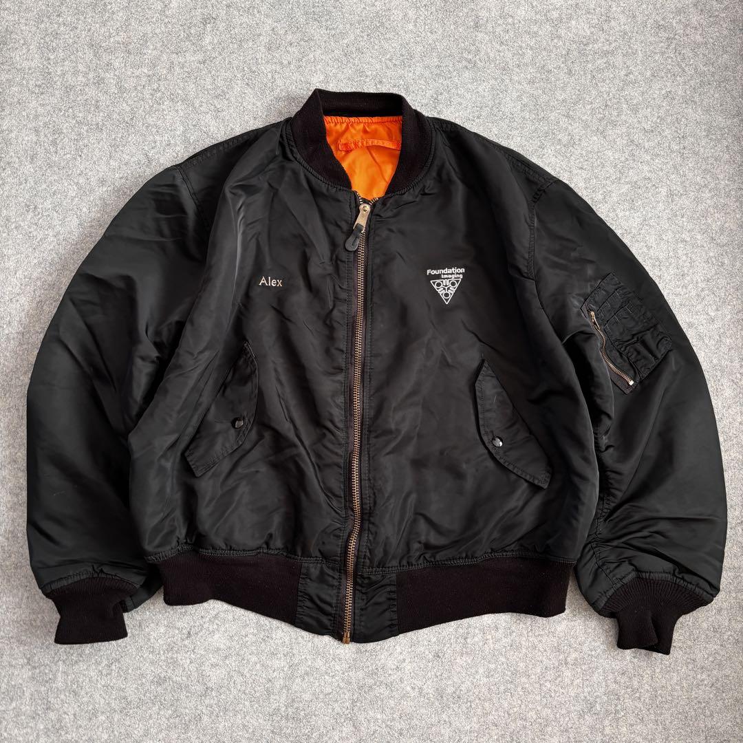 黒 XXXL ◎ 90s ALPHA USA製 MA-1 フライトジャケット - メルカリ 黒 XXXL ◎ 90s ALPHA USA製 MA-1 フライトジャケット - メルカリ